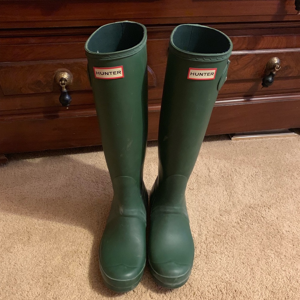 Matte Green Boots